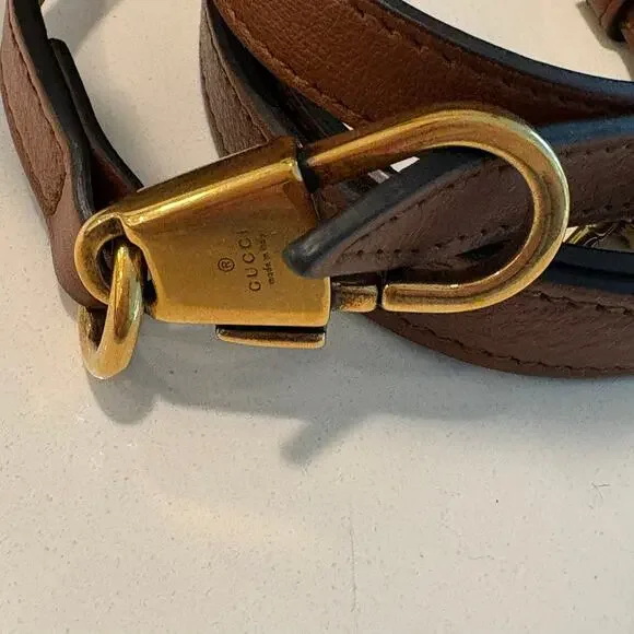 Gucci Diana Bamboo Handle Small Leather Crossbody Tote Bag Brown Small Mini - Picture 15 of 16